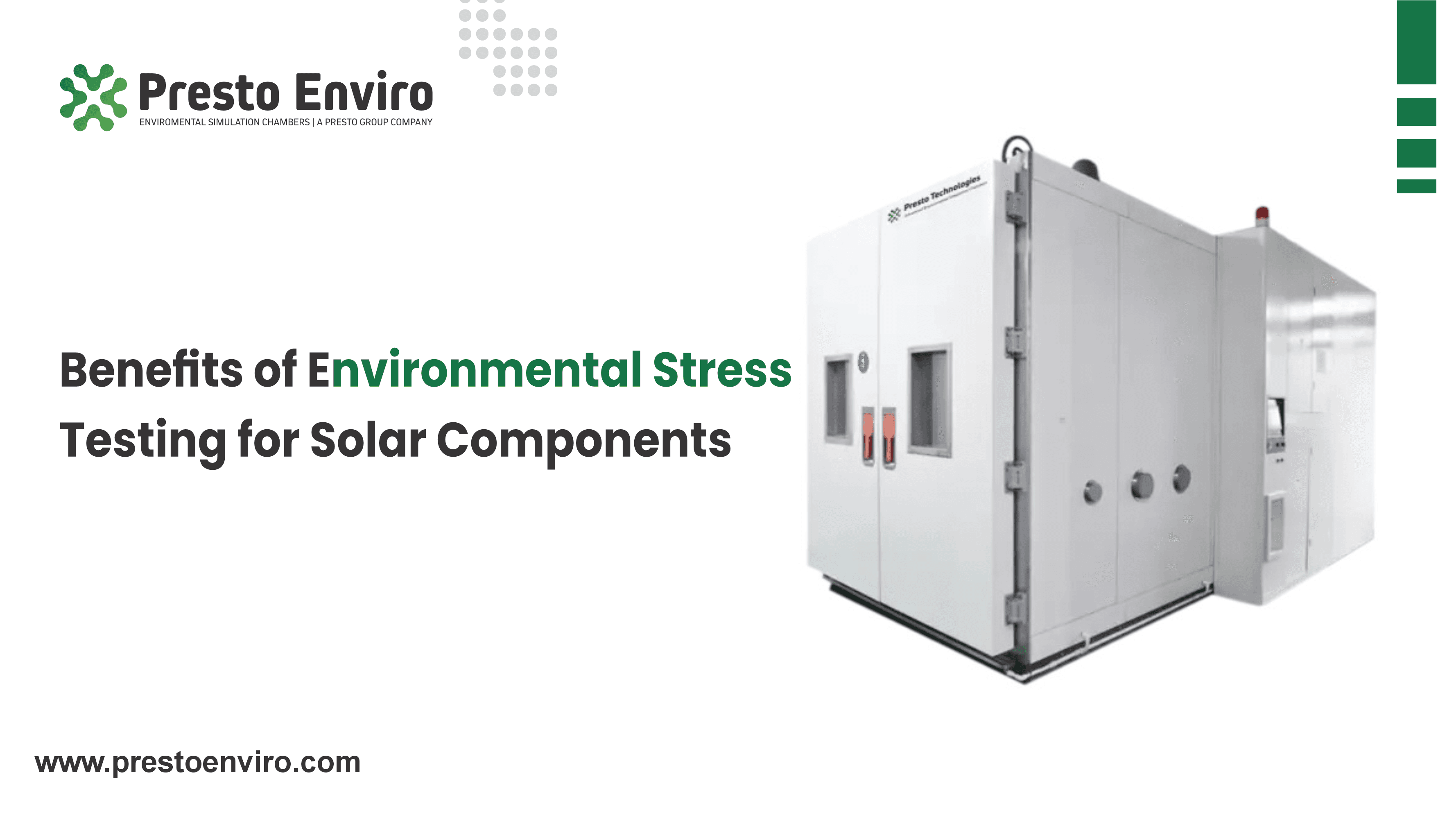 Benefits of Environmental Stress Testing for Solar Components