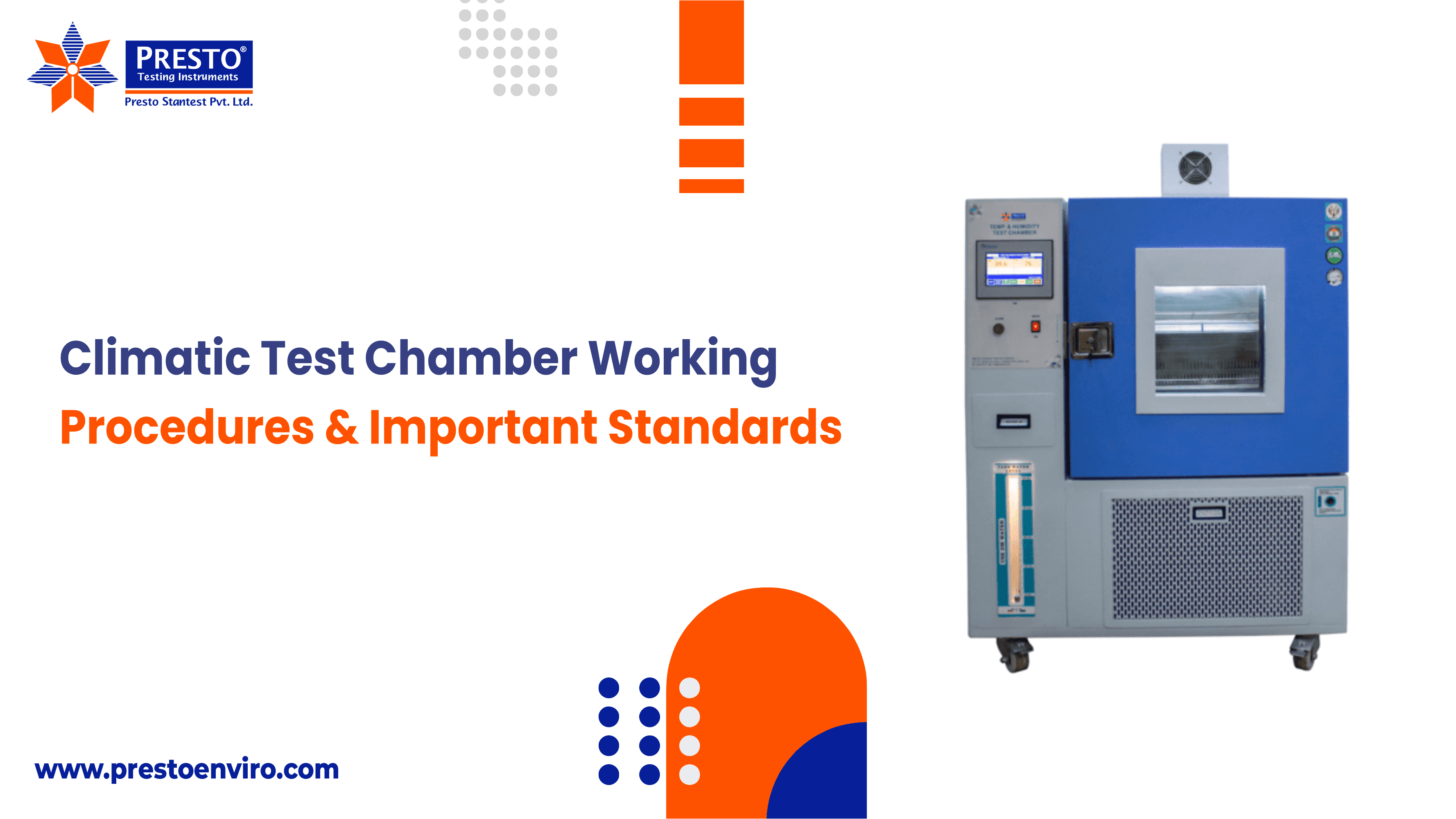 Climatic Test Chamber Working Procedures & Important Standards