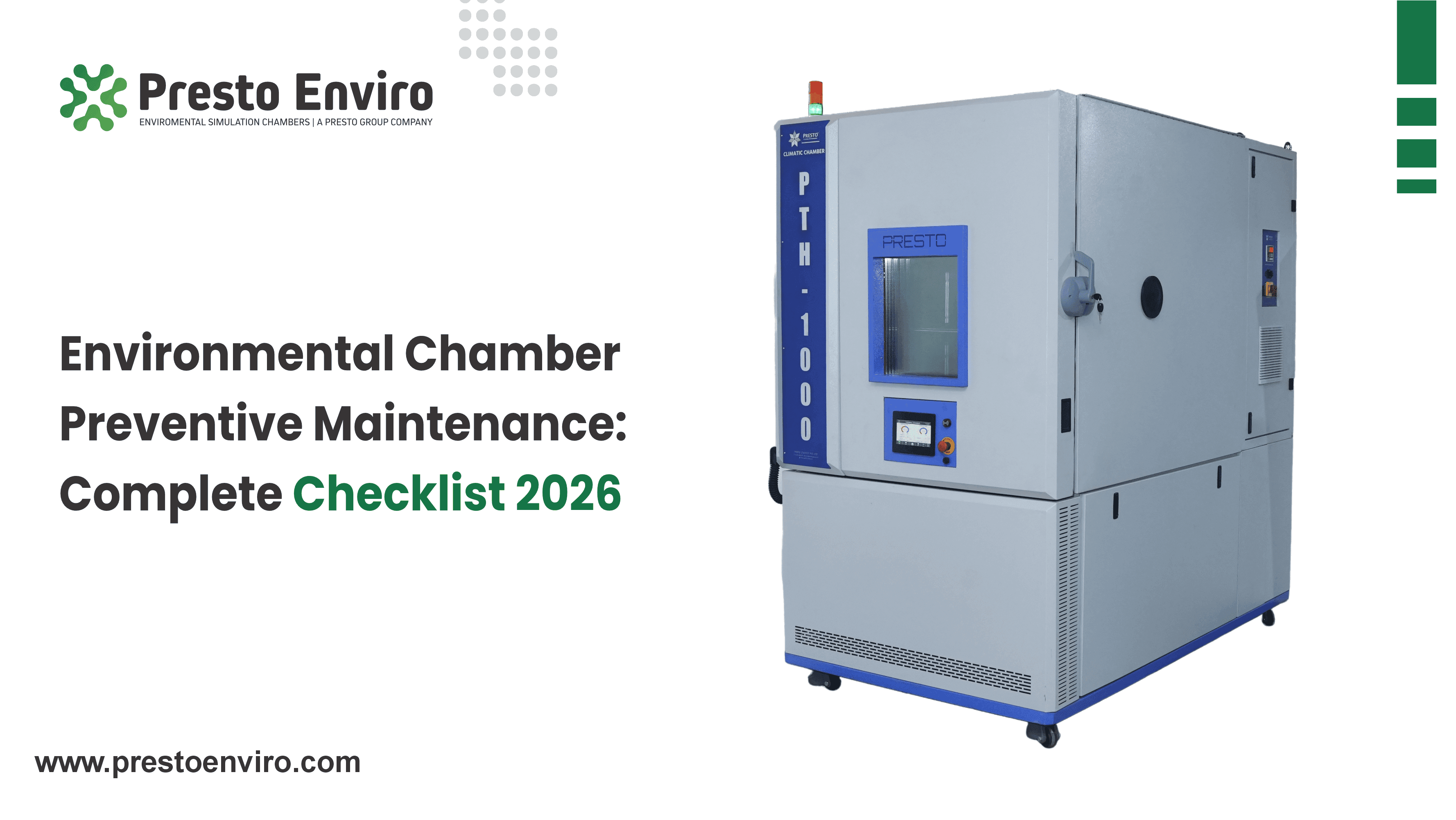 Environmental Chamber Preventive Maintenance: Complete Checklist 2026
