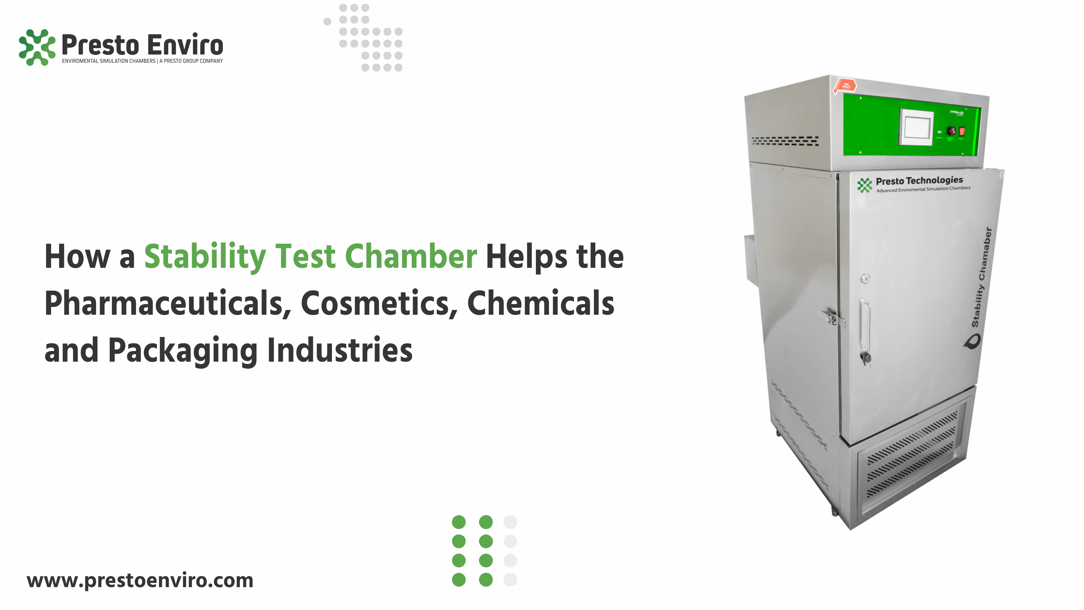 How a Stability Test Chamber Helps the Pharmaceuticals, Cosmetics, Chemicals, and Packaging Industries? 
