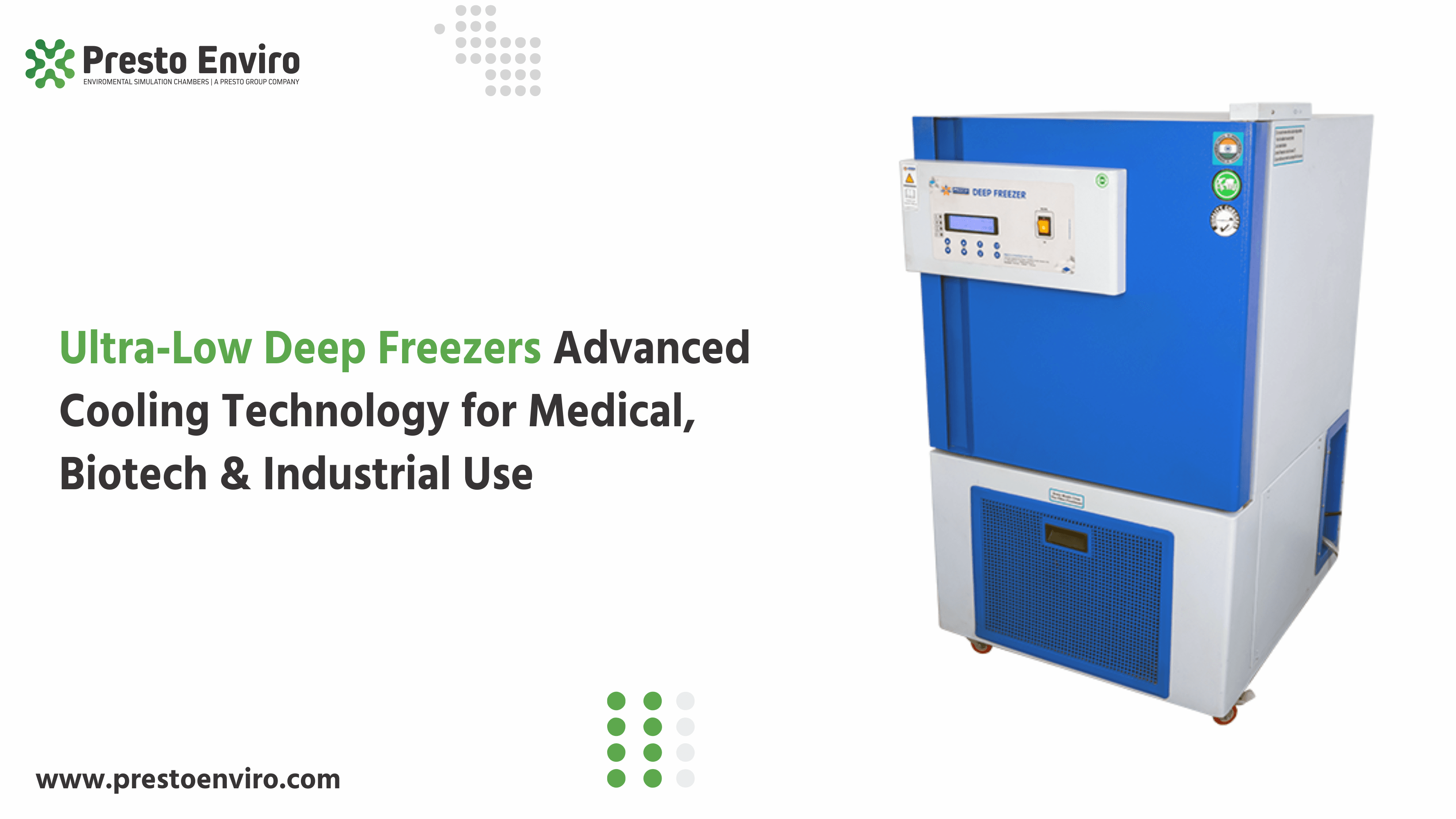Ultra Low Deep Freezers: Advanced Cooling Technology for Medical, Biotech & Industrial Use