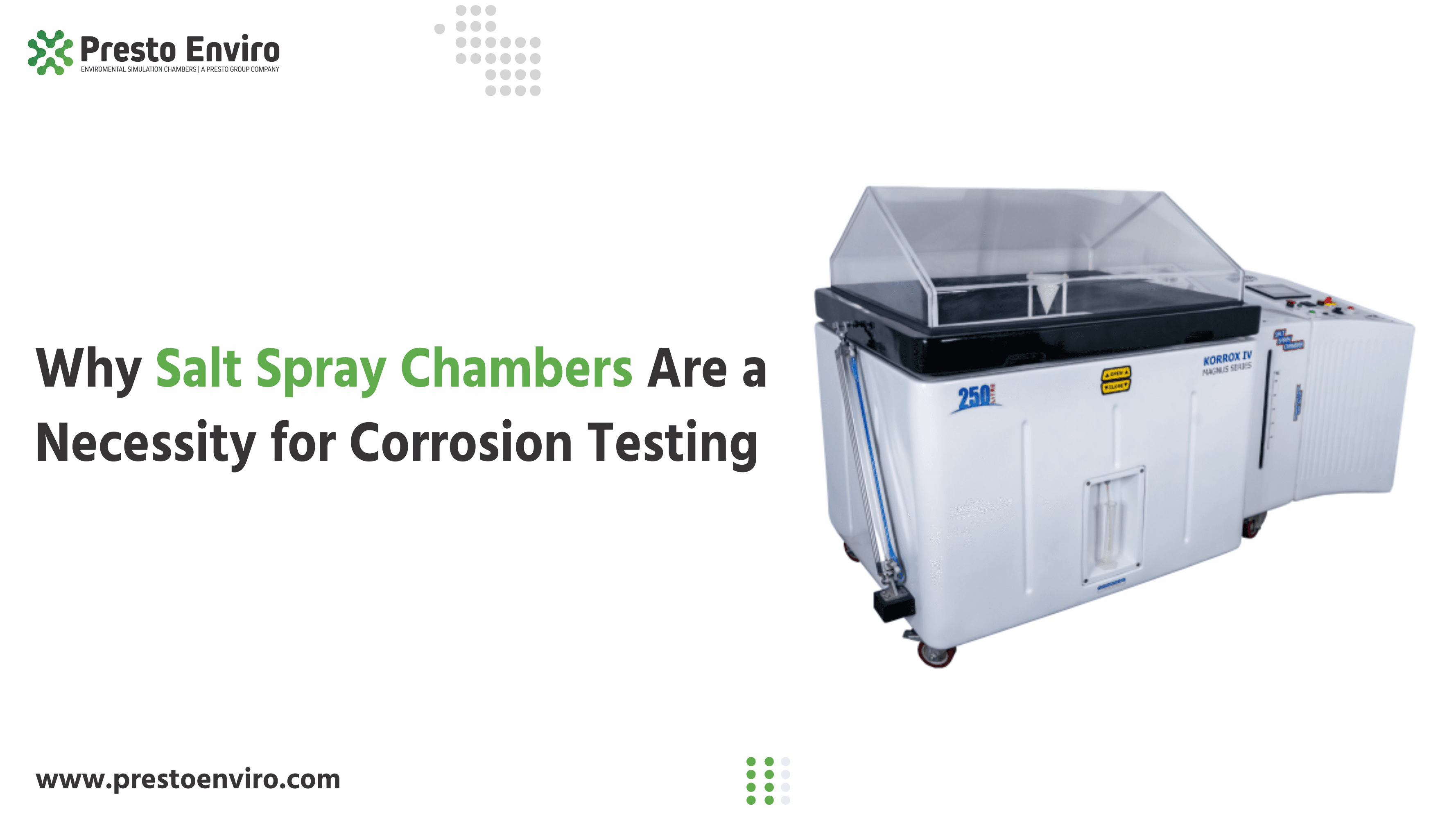 Why Salt Spray Chambers Are a Necessity for Corrosion Testing?