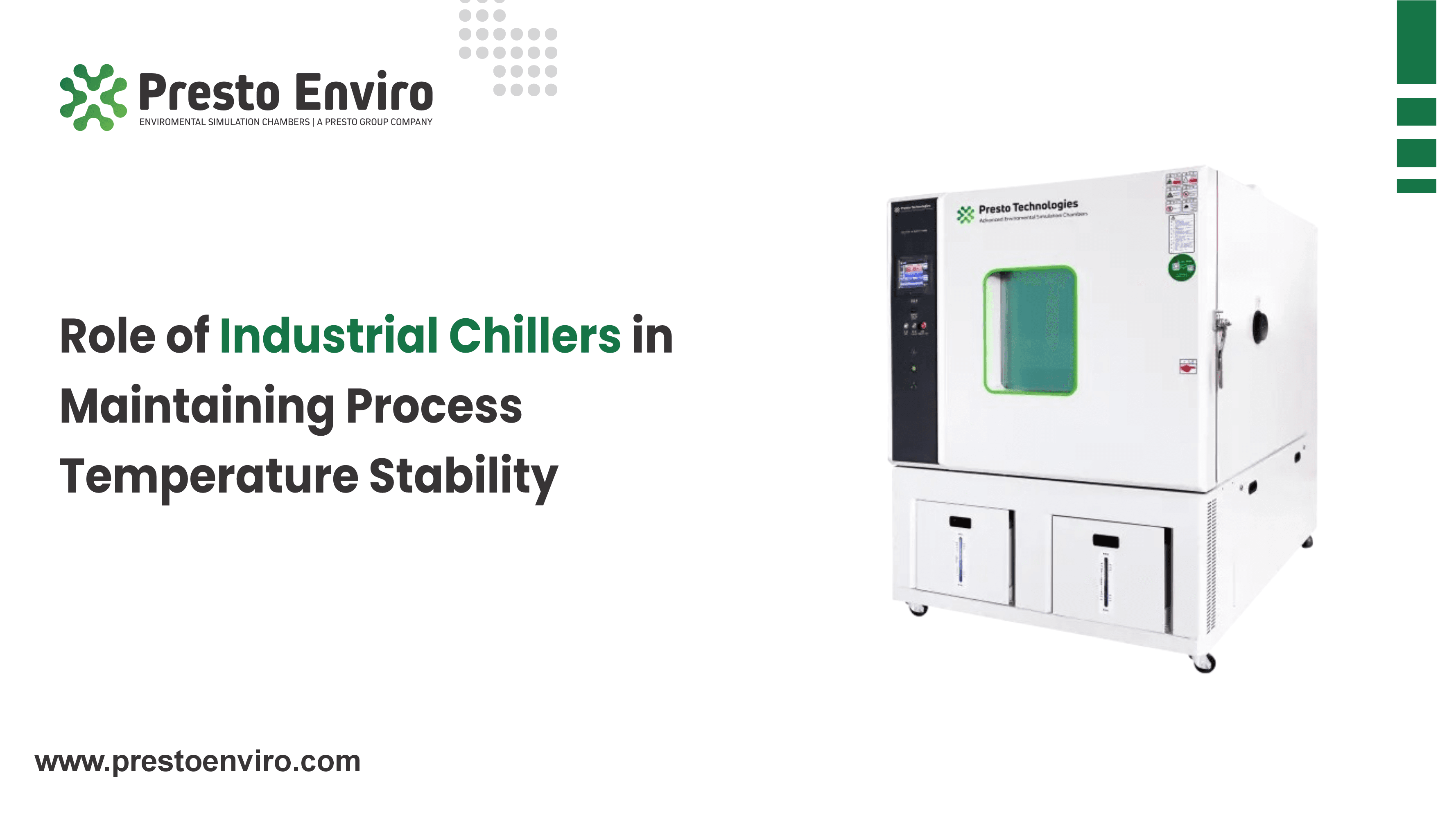 Role of Industrial Chillers in Maintaining Process Temperature Stability
