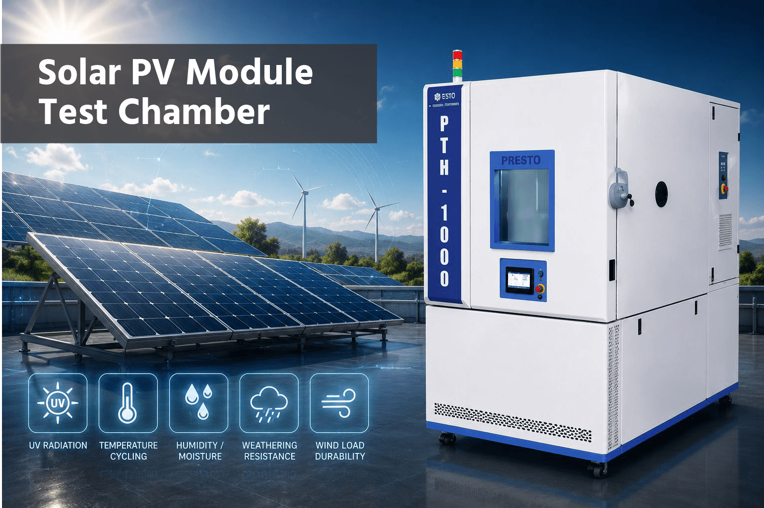Solar Panel Test Chamber