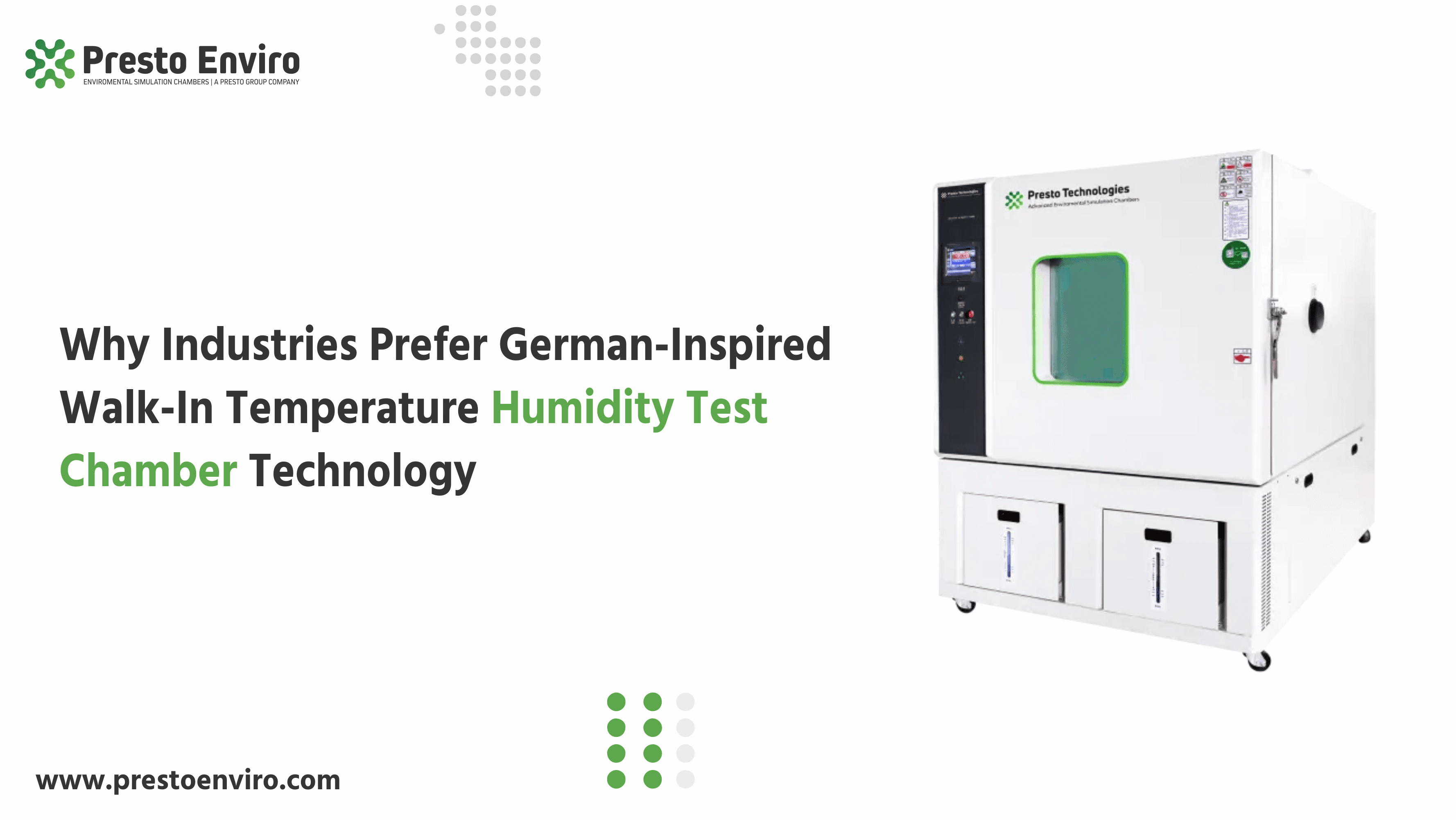 Why Industries Prefer German-Inspired Walk-In Temperature Humidity Test Chamber Technology?