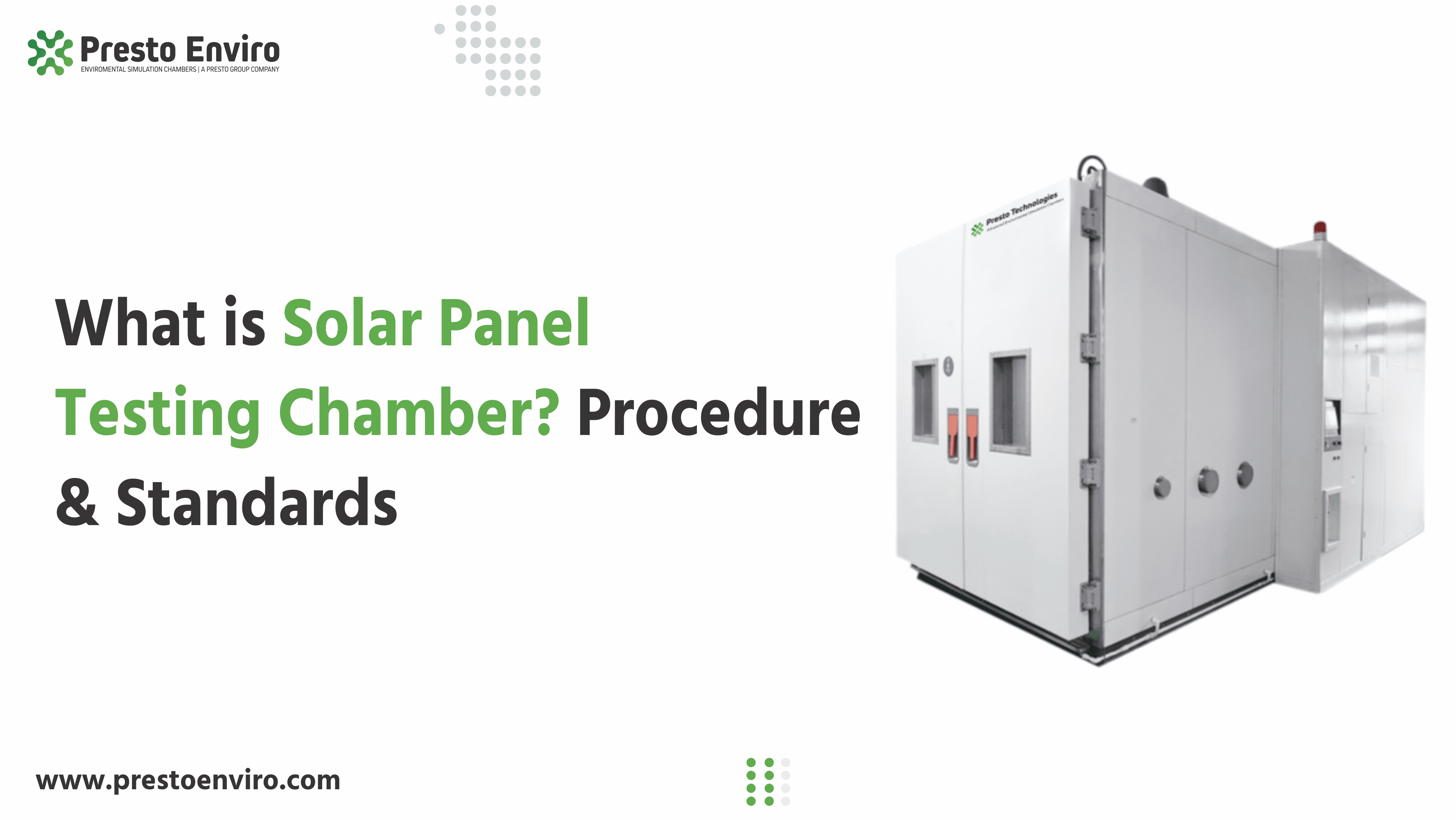 What is a Solar Panel Testing Chamber? Procedure & Standards