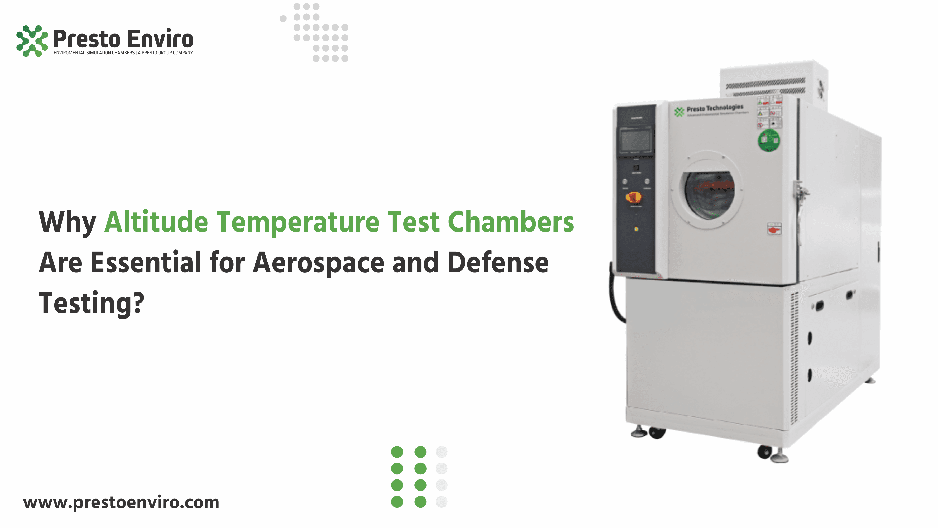 Why Altitude Temperature Test Chambers Are Essential for Aerospace and Defense Testing?