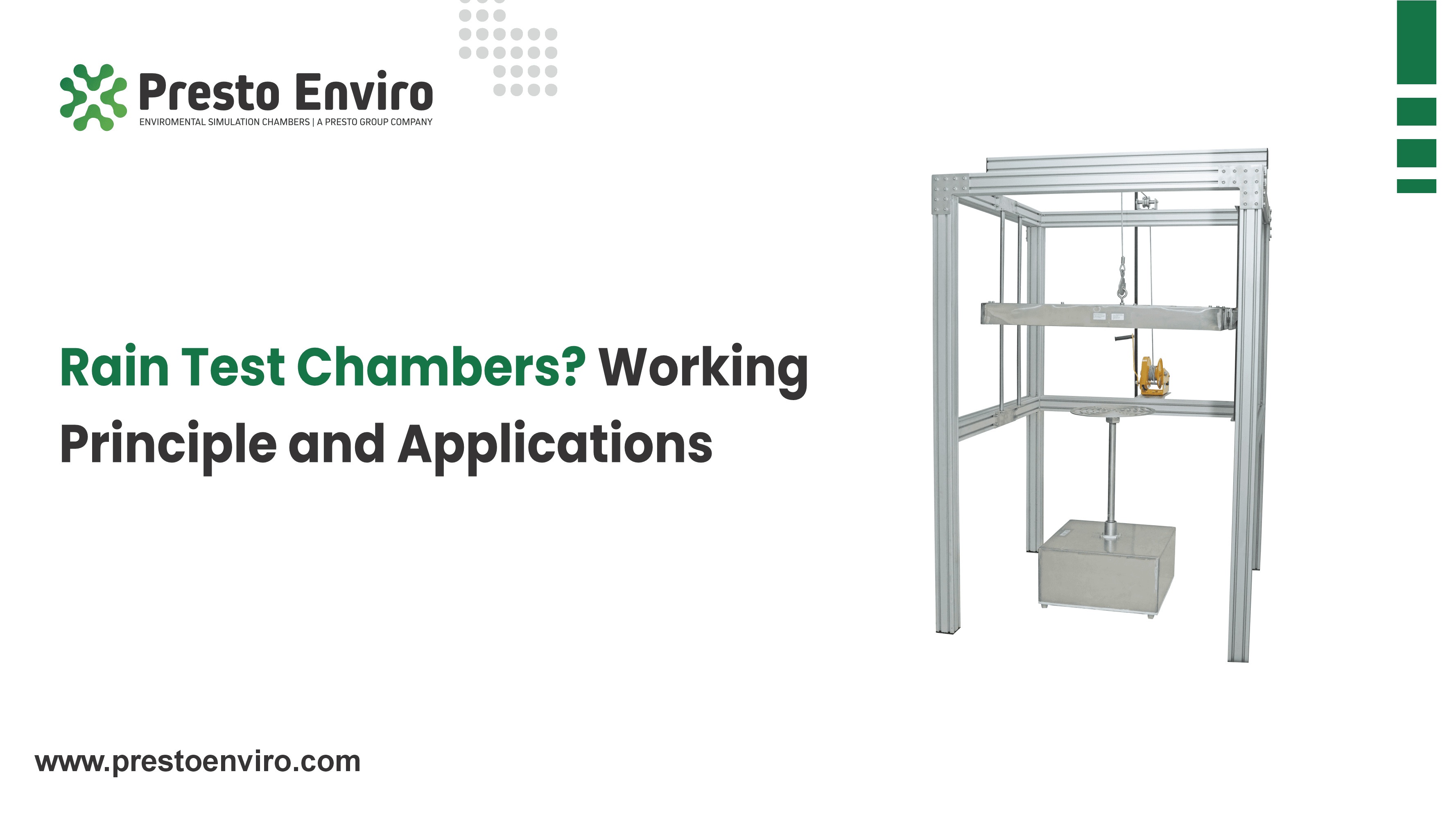 Rain Test Chambers: Working Principle, Standards, and Applications