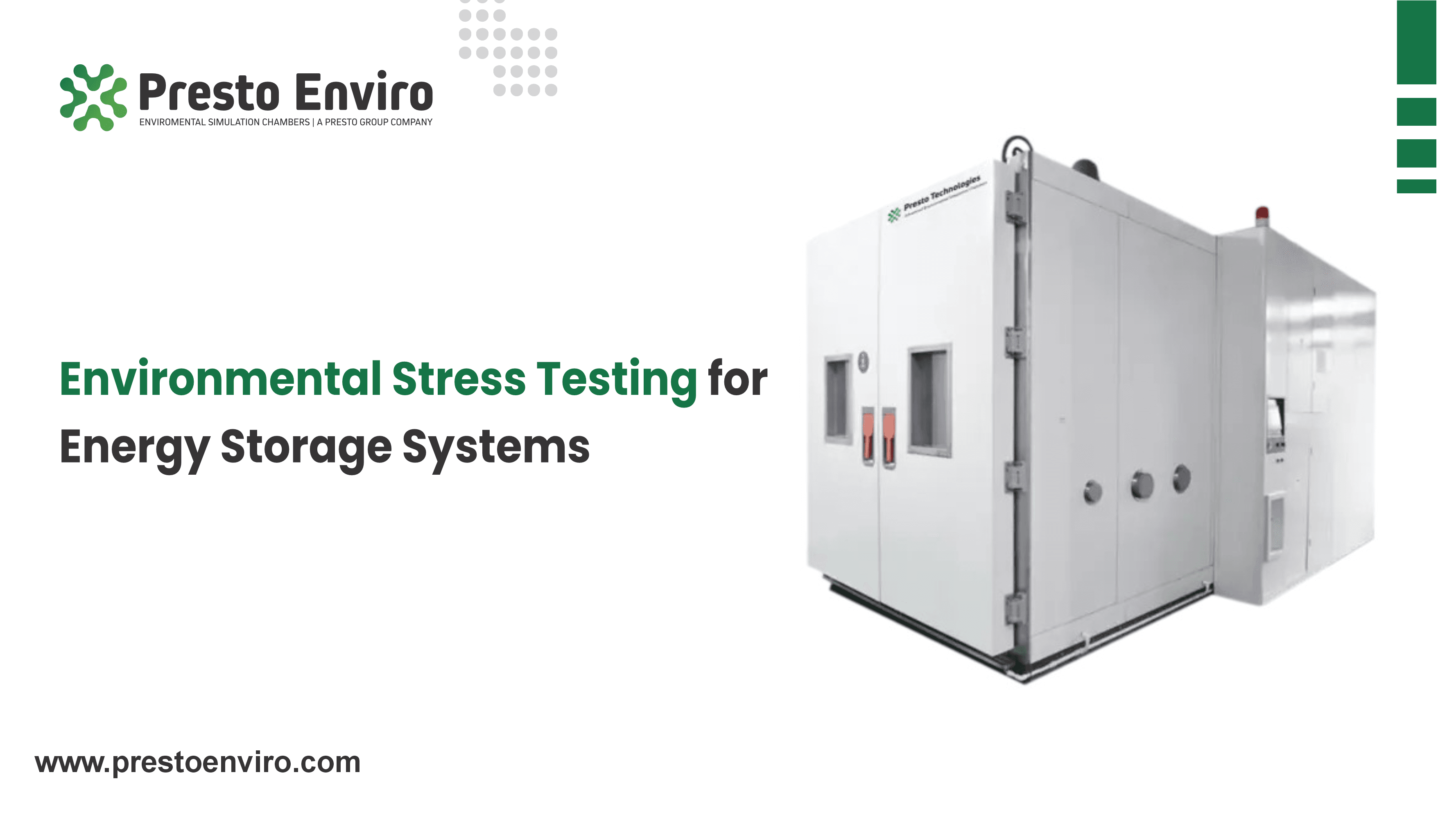 Environmental Stress Testing for Energy Storage Systems