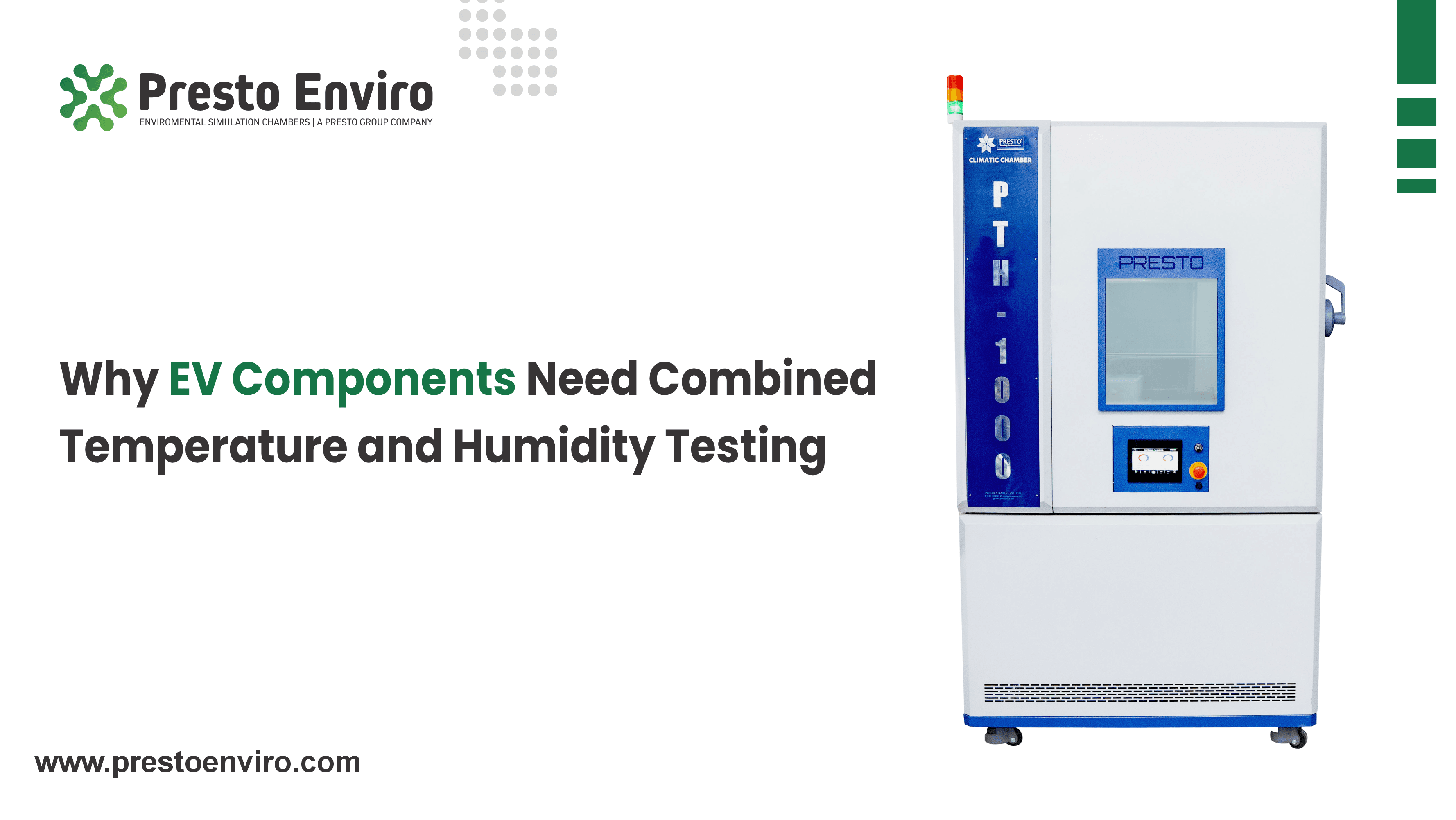 Why EV Components Need Combined Temperature and Humidity Testing